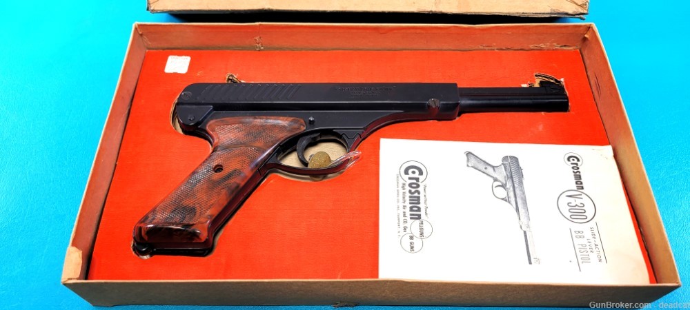Vintage Crosman V300 in Box Paperwork BB Pistol Dealer Item + Provenance-img-1