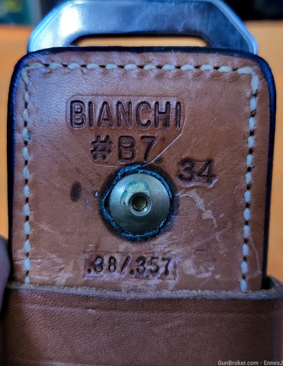 Bianchi .38 / .357 Leather Belt (32-34" waist)-img-2