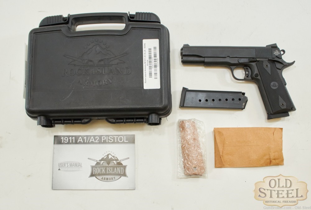 Rock Island 1911A1-FS 45 ACP Budget 1911 Comes W/ Spare Mag and Case-img-0