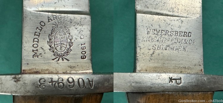 ARGENTINE 1909 SHORT SWORD BOLO KNIFE EXPERIMENTAL PROTOTYPE MOD MATCH WKS -img-4