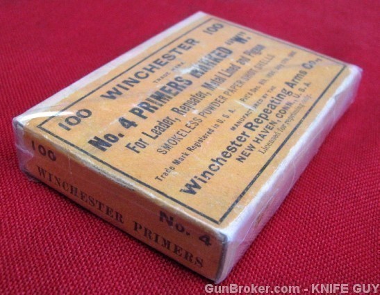 SALE! 2 WINCHESTER ANTIQUE UNOPENED PRIMER BOXES-img-9