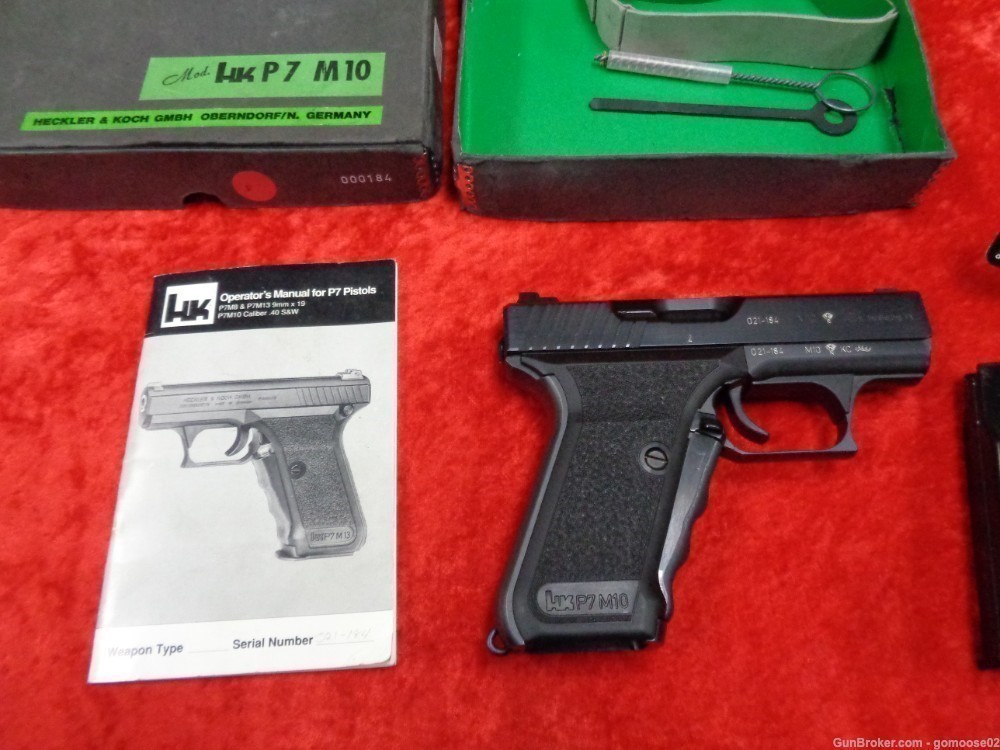 1992 H&K Model P7 M10 40 S&W P7M10 HK Serial 184 Heckler Koch BOX WE TRADE!-img-25