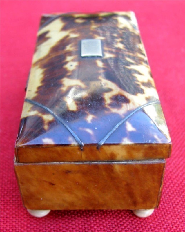 ANTIQUE MINTY SMALL JEWELRY TRINKET BOX C.1800-50-img-1