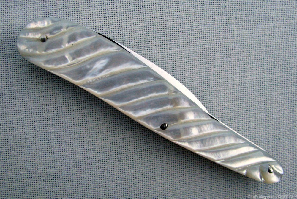 UNIQUE MINT PUBLISHED EXHIBITION SERPENTINE CARVED PEARL WHITTLER 1859-1862-img-13