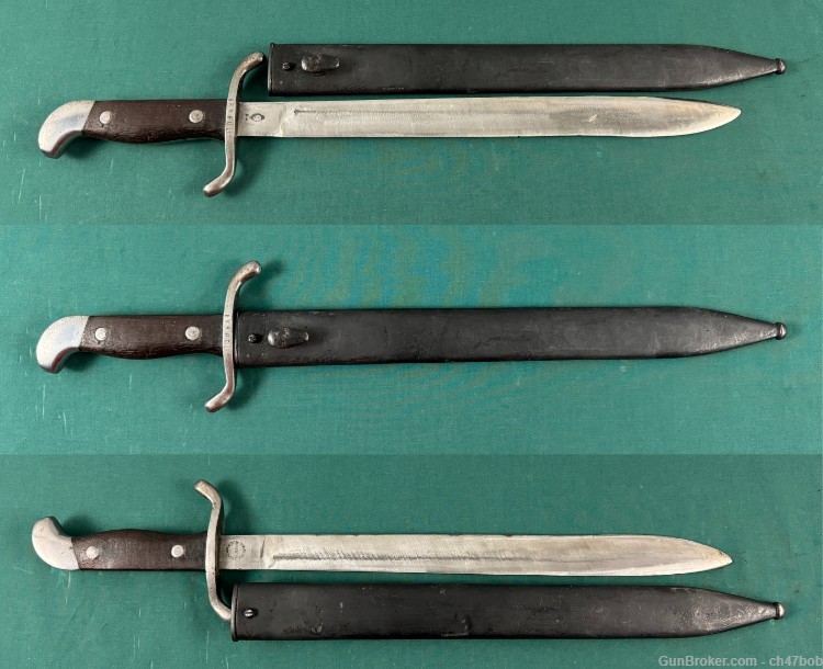 ARGENTINE 1909 SHORT SWORD BOLO KNIFE SUAREZ made MATCHING SCABBARD        -img-1