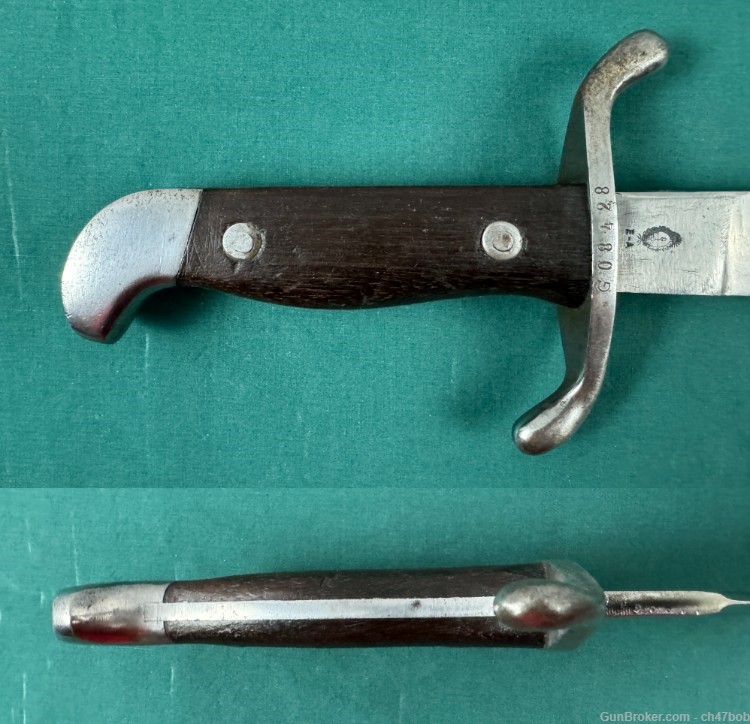 ARGENTINE 1909 SHORT SWORD BOLO KNIFE SUAREZ made MATCHING SCABBARD        -img-2