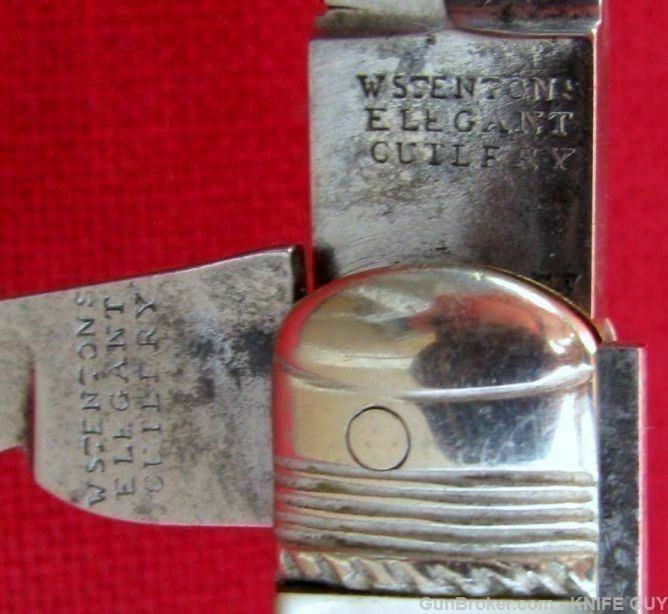 RARE EARLY PEARL LOCK BACK 2 BLADE PEARL SELF DEFENSE WEAPON CIRCA 1835-img-9