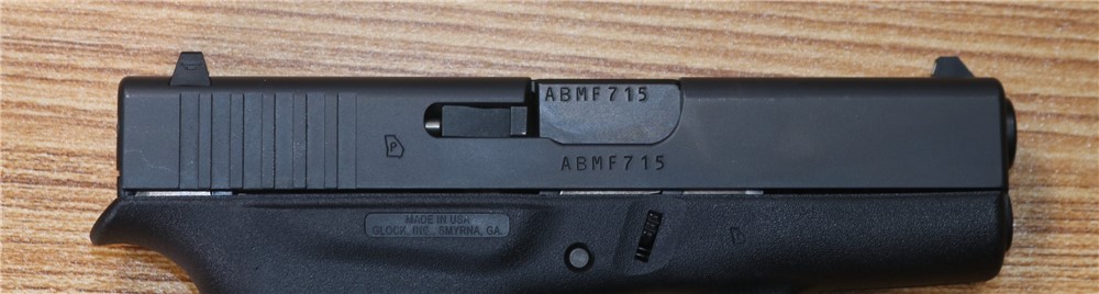 Glock 42 .380 ACP 3 ¼" Barrel NB 2 Mags 6 Rounds-img-4