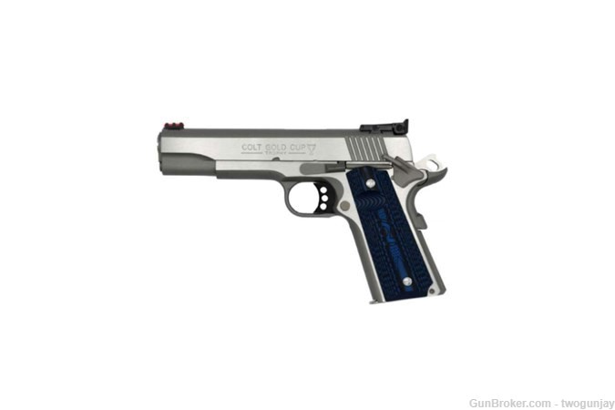 New-Colt 1911 Gold Cup Lite Stainless .38 Super 70 Series Pistol ! O5073GCL-img-0