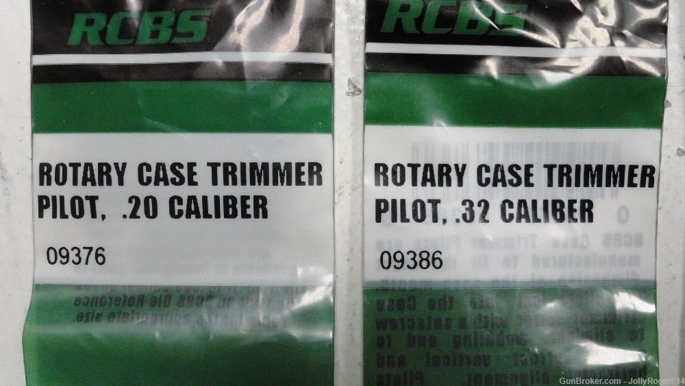 RCBS Rotary Case Trimmer Pilot Set .20 .32 .45 .500 BRAND NEW LOT OF 4!-img-1