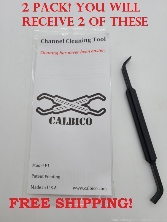 2 PACK! Calbico Channel Cleaning Tool. FREE Shipping! Model F1. Multi Use!-img-0