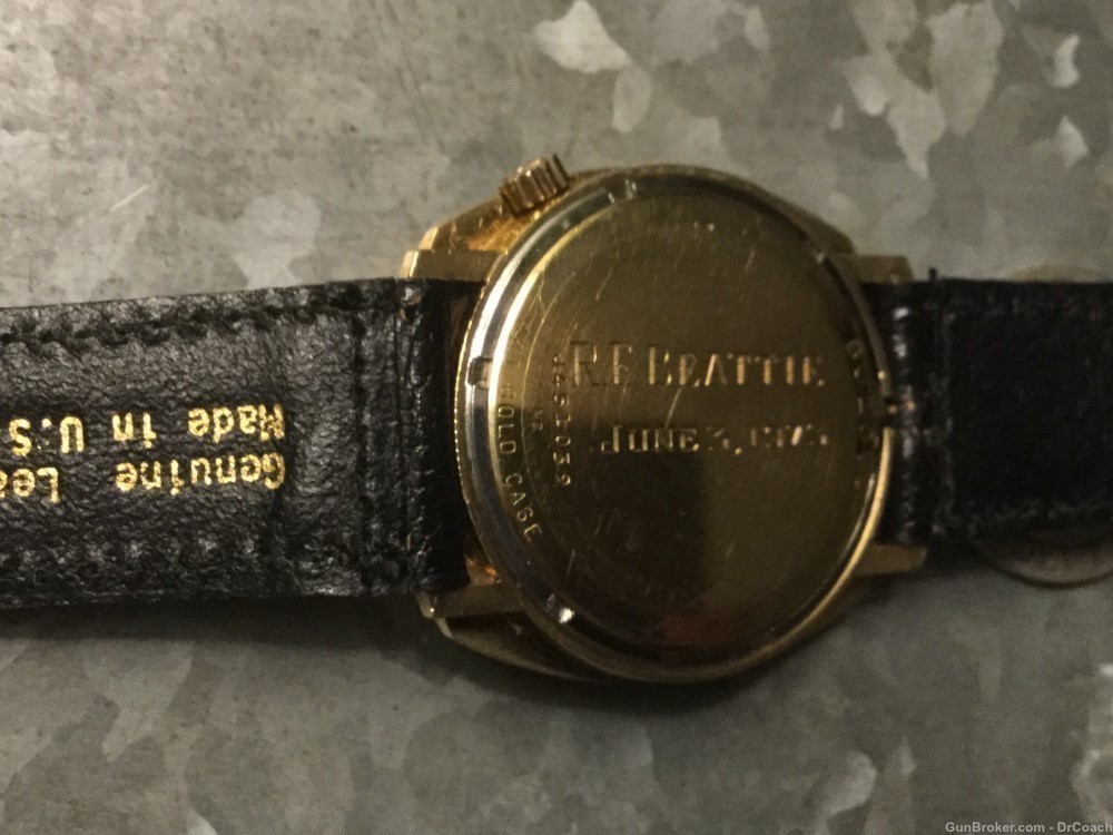 Bulova 14k gold watch great condition men’s 1973-img-1