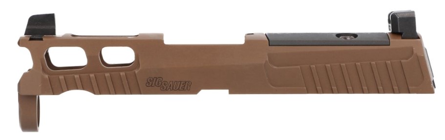 Sig Sauer P320 Compact Pro-Cut Slide - Suppressor Sights - Coyote Brown-img-0