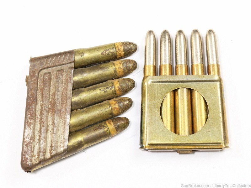 Military Ammunition w/Clips 11mm Mannlicher and M88 Commission Rifle-img-1