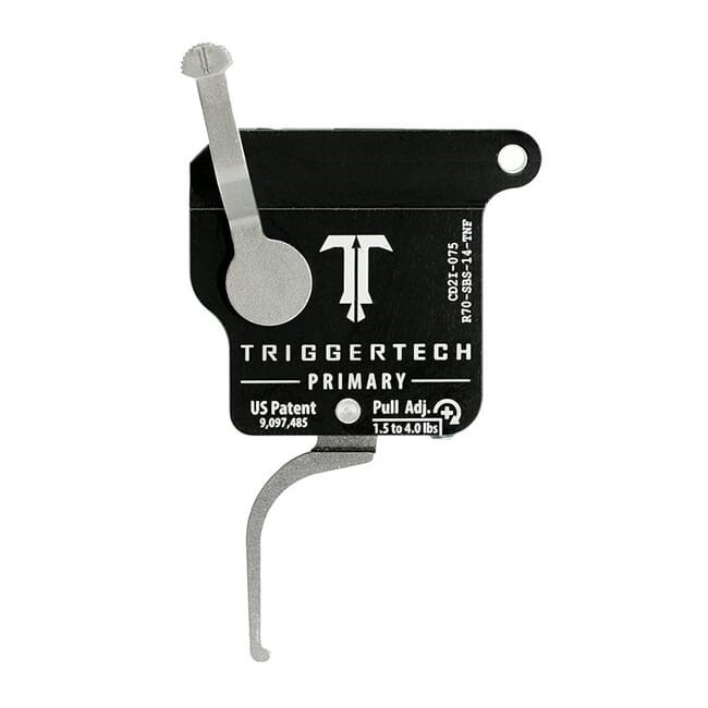 TriggerTech Rem 700 Clone Primary Flat Clean SS/Blk Single Stage Trigger-img-0