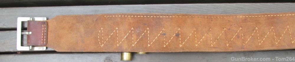 Hunter Leather Shotshell Belt #27-155 MED 12 GA-img-3