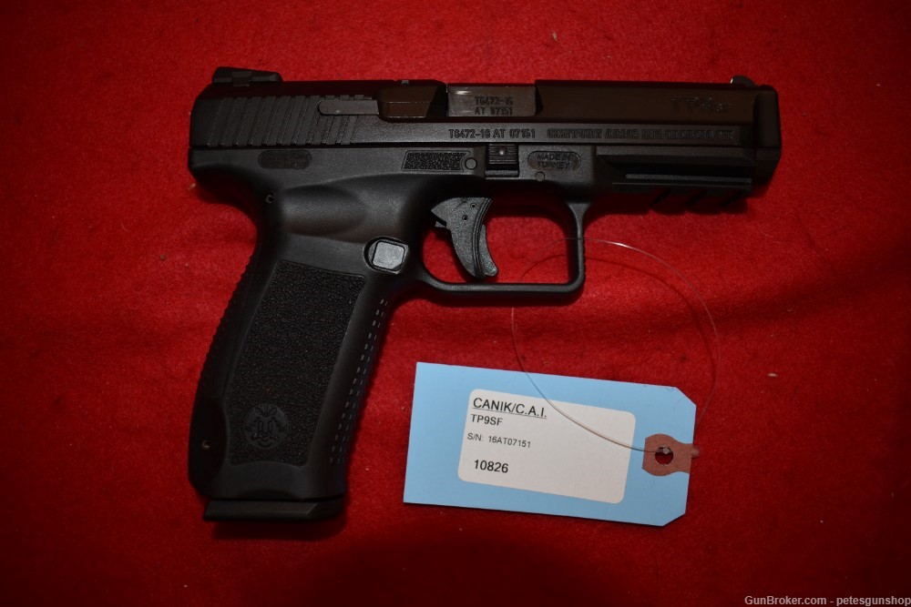 Canik TP9SF 9MM Semi Auto Pistol, With Box, NICE! Penny START!-img-2