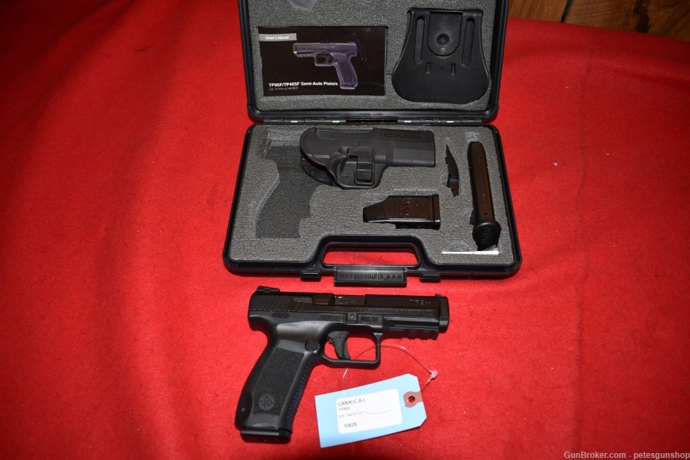 Canik TP9SF 9MM Semi Auto Pistol, With Box, NICE! Penny START!-img-0