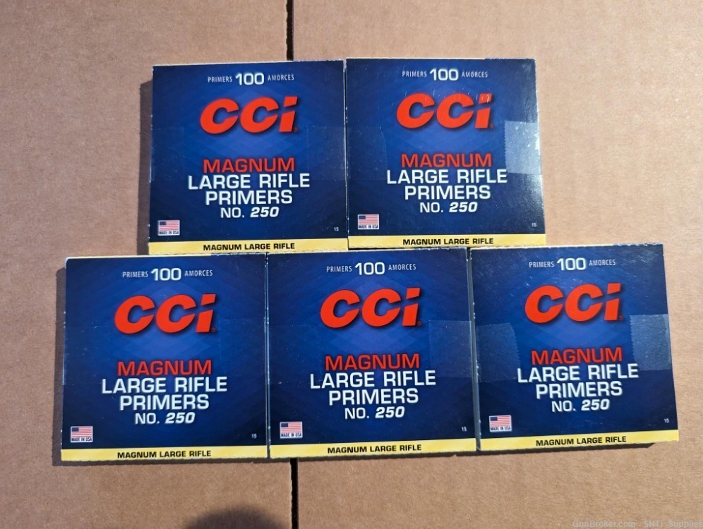 CCI NO. 250 Large Magnum Rifle Primers - 500 primers -img-0