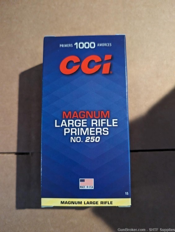 CCI NO. 250 Large Magnum Rifle Primers - 1000 primers -img-0