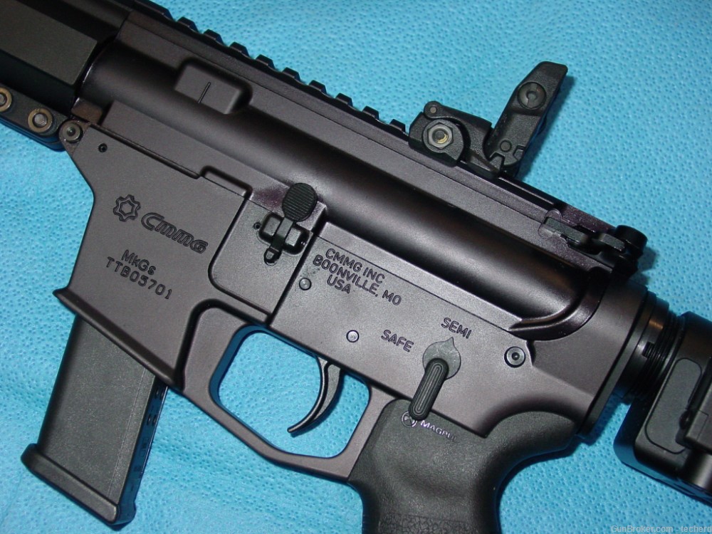 CMMG MkGs BANSHEE Pistol 9mm 8” with Folding Adapter-img-7
