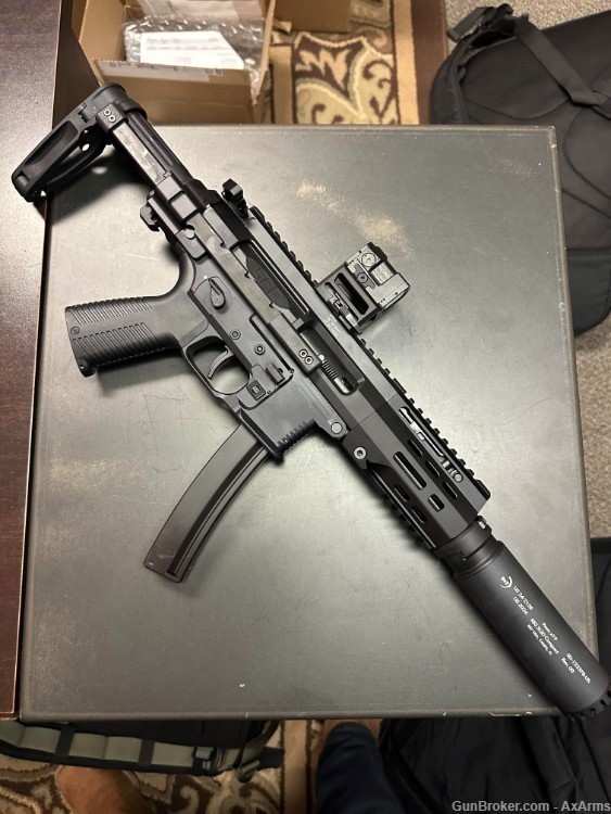 B&T SPC9 MP5 Mag Model with Billet Lower & Telescopic Brace Adapter-img-1