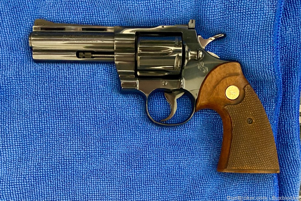 Used 1966 Colt Python 4" Blue-img-7