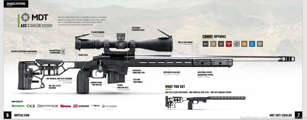 MDT Remington 700 SA ACC Chassis System Rifle Stock FDE 103734-FDE-img-6