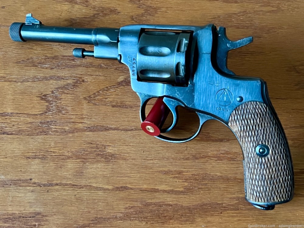 Tula Nagant M1895 Revolver, Threaded 1/2x28, w/ Holster & .32acp Cyl.-img-2