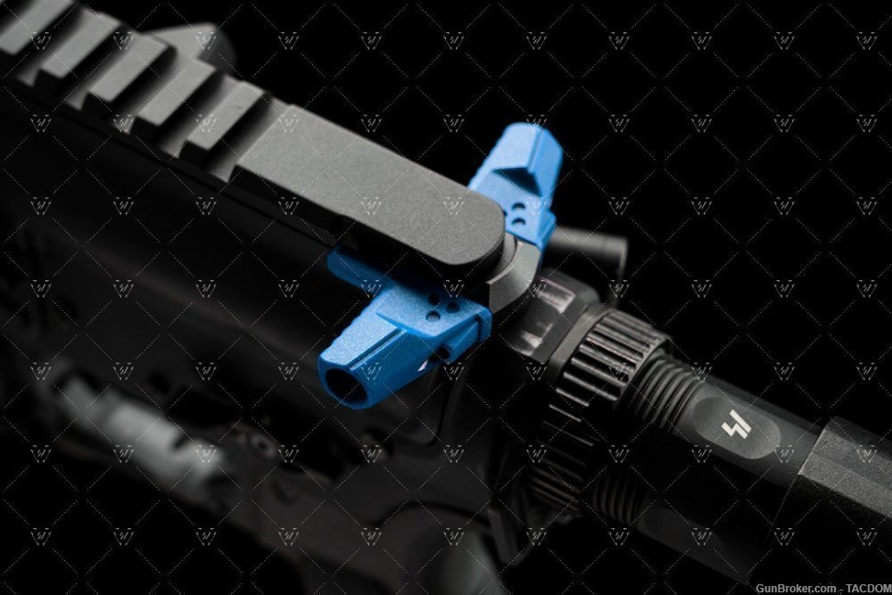 Strike Industries AR15 T-BONE Charging Handle Ambi Latchless BLUE Modulr AR-img-2