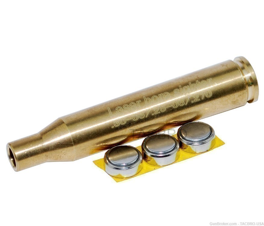 TACBRO Red Dot Laser Boresighter Brass Bore Sighter for 30-06 .25-06 / 270-img-0