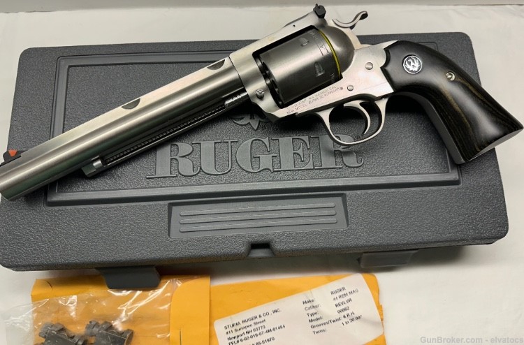 Ruger New Model Super Blackhawk Bisley Hunter 44 Magnum NEW ! Scope rings -img-7