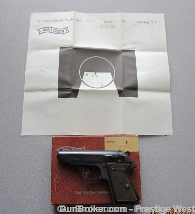 Gorgeous West German Walther PPK 1967 .22lr "MINT" Test Target "LQQK"-img-6