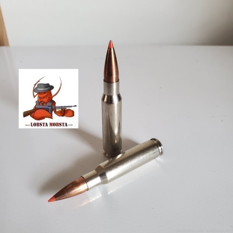 308 HORNADY TAP 168 gr NICKEL PLATED ROUNDS 2700FPS ammo 308 TAP  #80968-img-3
