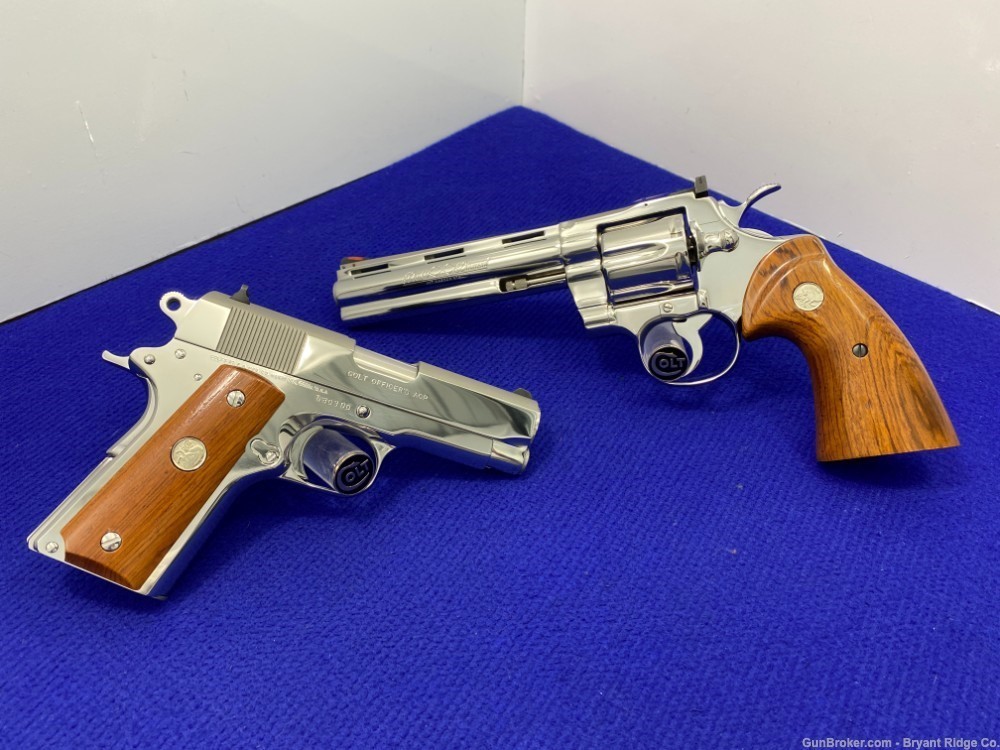1986 Colt Double Diamond Python & Officers ACP *803 OF 1,000 EVER MADE* -img-20