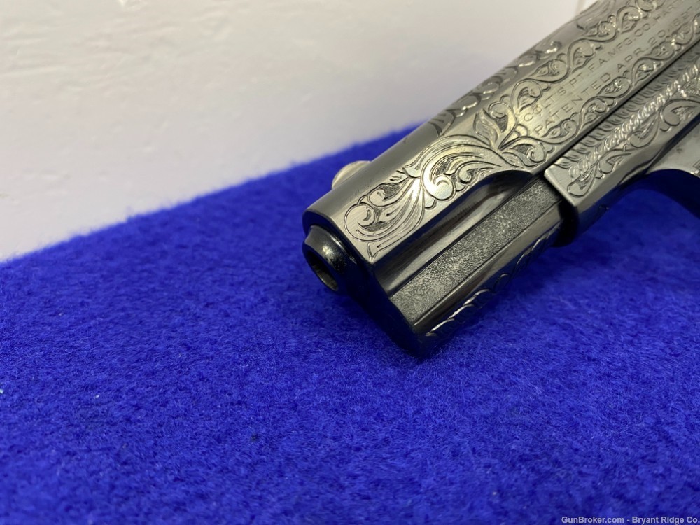 1922 Colt 1903 Engraved .32 Auto Blue *STUNNING ENGRAVED W/ GIRAFFE BONE*-img-10