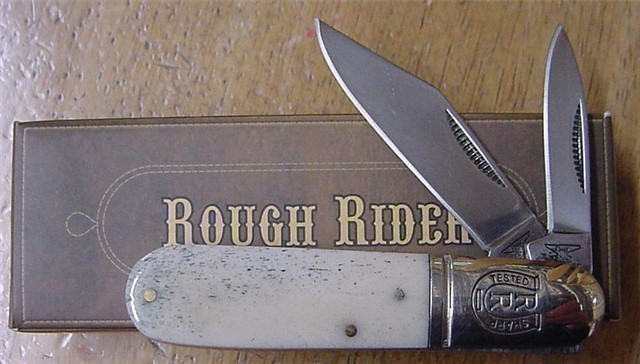 Rough Rider Barlow Knife White Bone RR198-img-0