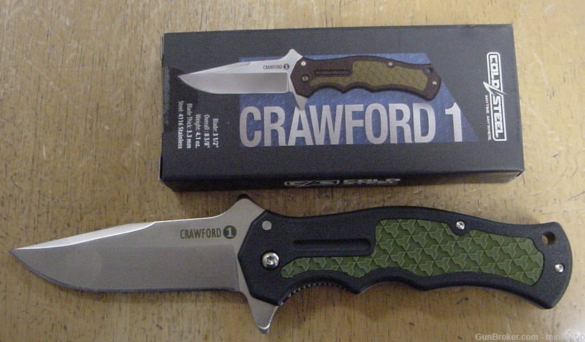Cold  Steel Crawford Knife Green  CS20MWC-img-0