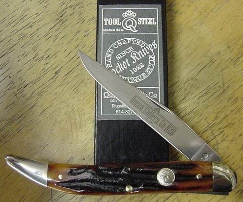 Queen Large Toothpick Knife Honey Bone QN 20ACSB-img-0