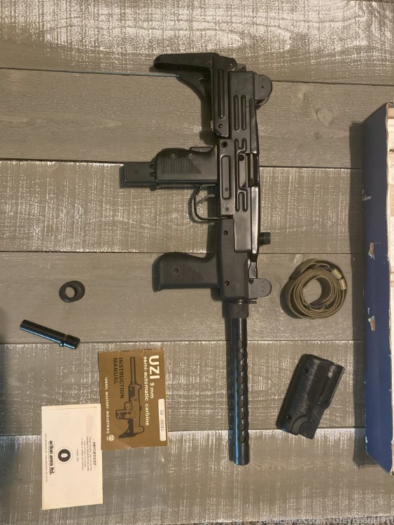 Real IMI UZI Carbine (Model A) Action Arms Import with Extras-img-8