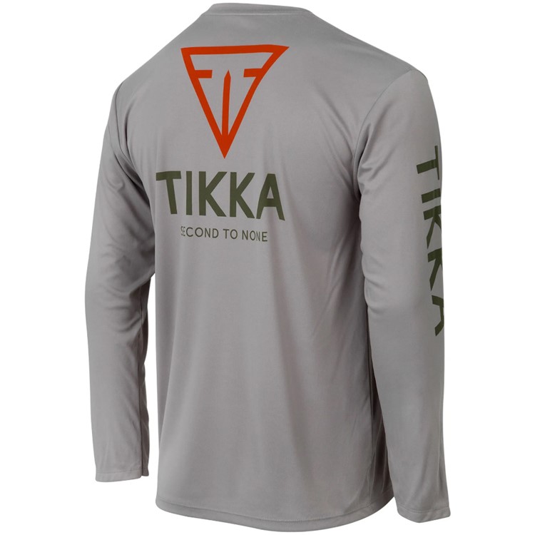 BERETTA Tikka Tech Long Sleeve T-Shirt, Color: Light Grey, Size: XXL-img-2
