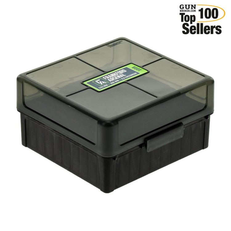 Frankford Arsenal Hinge-Top Ammo Box, 1009, 100 Rounds-img-0