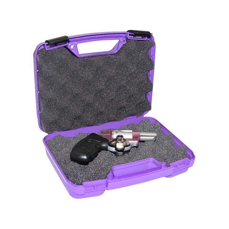 MTM Revolver and Handgun up to 4in Purple Single Pistol Case (805-25)-img-3