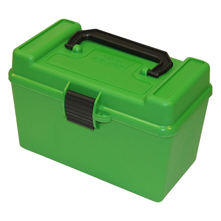MTM Deluxe Handle 300 WSM 300 Rem Ultra Mag 50rd Green Ammo Box (H50-XL-10)-img-1