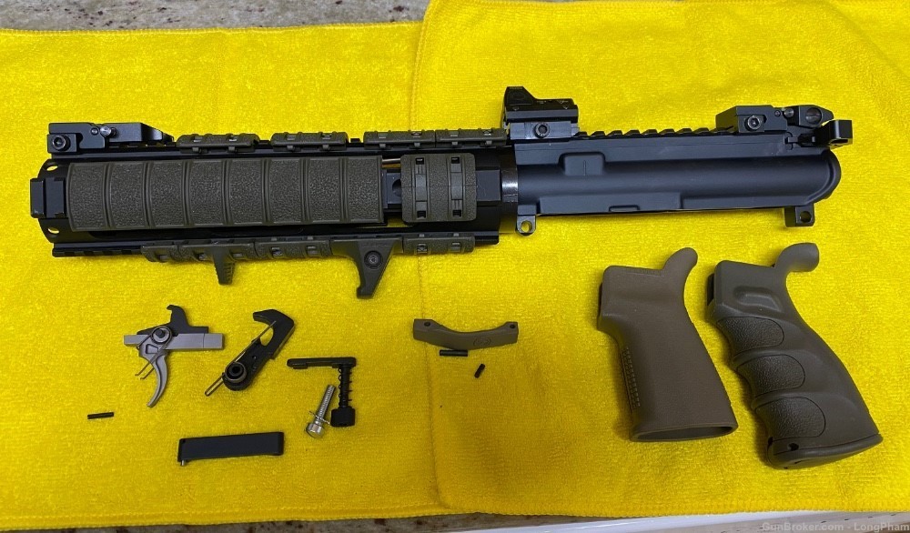 ar15 upper 7.5 USED with Extra parts ar-15 5.56 pistol -img-1