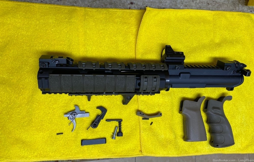 ar15 upper 7.5 USED with Extra parts ar-15 5.56 pistol -img-0