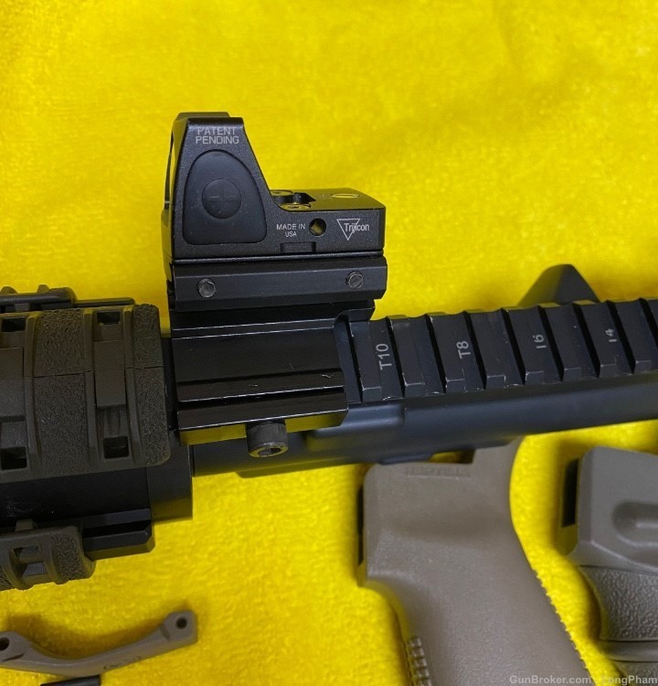 ar15 upper 7.5 USED with Extra parts ar-15 5.56 pistol -img-2