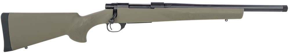 Howa M1500 Hogue Overmolded Stock 6.5 Creedmoor Rifle 16.25 Green HHGG65C16-img-0