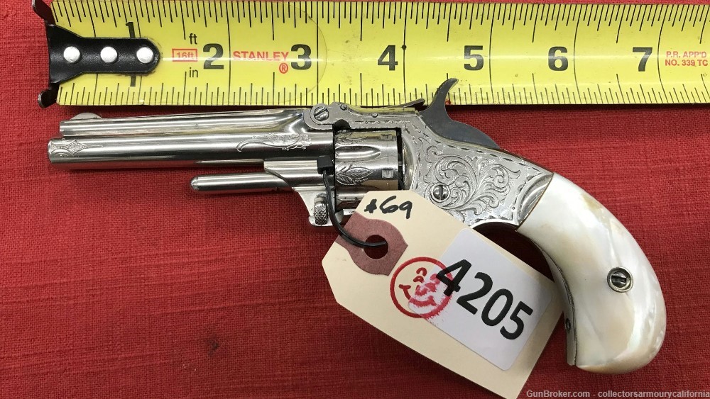 Excellent Cased Engraved Smith & Wesson First Model Third Issue 22 Revolver-img-16