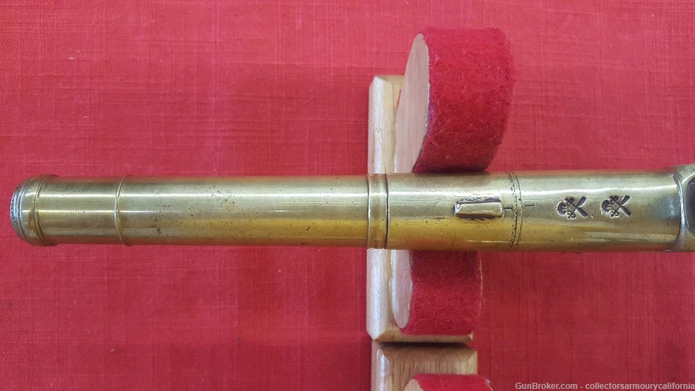 Cased Pair Of British Brass Barrel Turnoff Flintlock Boxlock Pistols-img-16